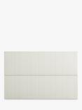 Vispring Hermia Full Depth Upholstered Headboard, Super King Size, Chess Cream