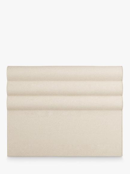 Vispring Portia Full Depth Upholstered Headboard, Double, Faux Suede Mink