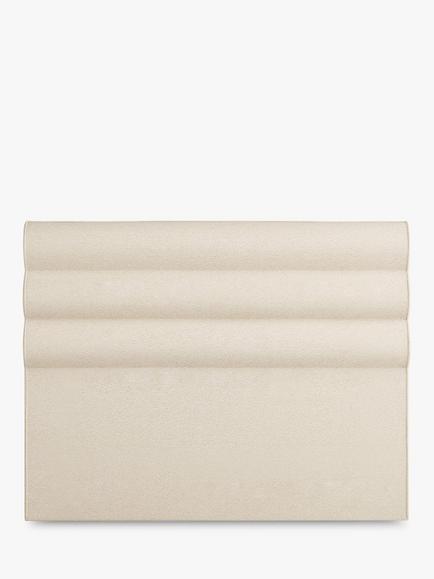 Vispring Portia Full Depth Upholstered Headboard, King Size, Faux Suede Mink