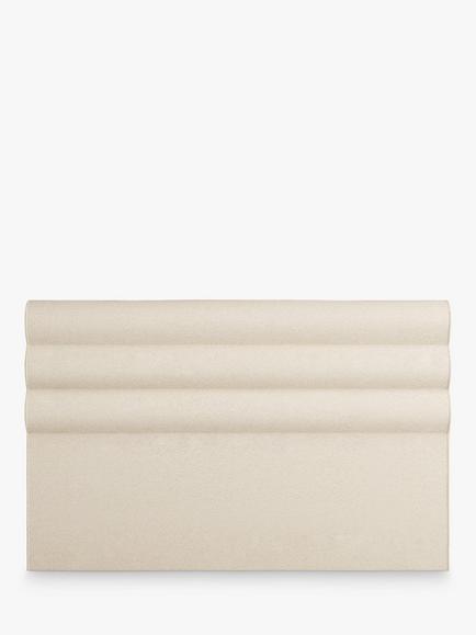 Vispring Portia Full Depth Upholstered Headboard, Super King Size, Faux Suede Mink