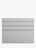 Vispring Portia Full Depth Upholstered Headboard, Double, Rain Denim