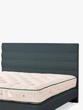 Vispring Portia Full Depth Upholstered Headboard, Double, Rain Denim