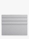 Vispring Portia Full Depth Upholstered Headboard, King Size, Rain Denim