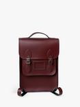 Cambridge Satchel Portrait Leather Backpack, Oxblood