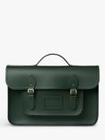 Cambridge Satchel 15 Inch Leather Batchel, Racing Green