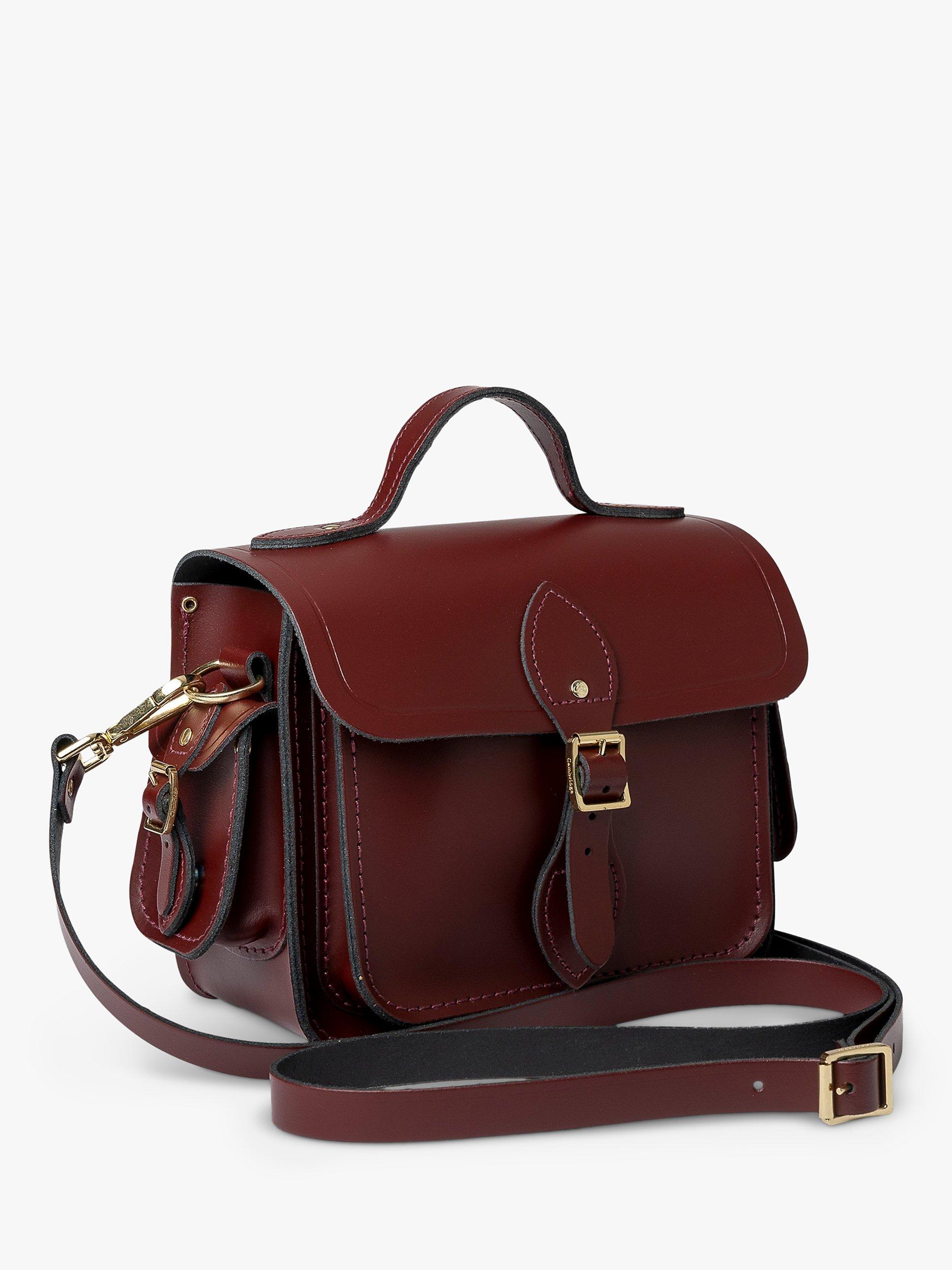 Product image 4 of 4, which shows Cambridge Satchel The Small Traveller Leather Bag, Oxblood