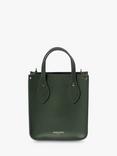 Cambridge Satchel The Mini Tote Celtic Grain Leather Bag, Racing Green Celtic Grain