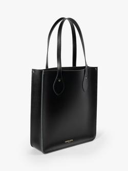 Cambridge Satchel Tote Leather Bag - view 2, Black