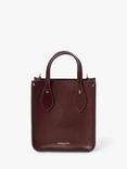 Cambridge Satchel The Mini Tote Celtic Grain Leather Bag, Oxblood Celtic Grain