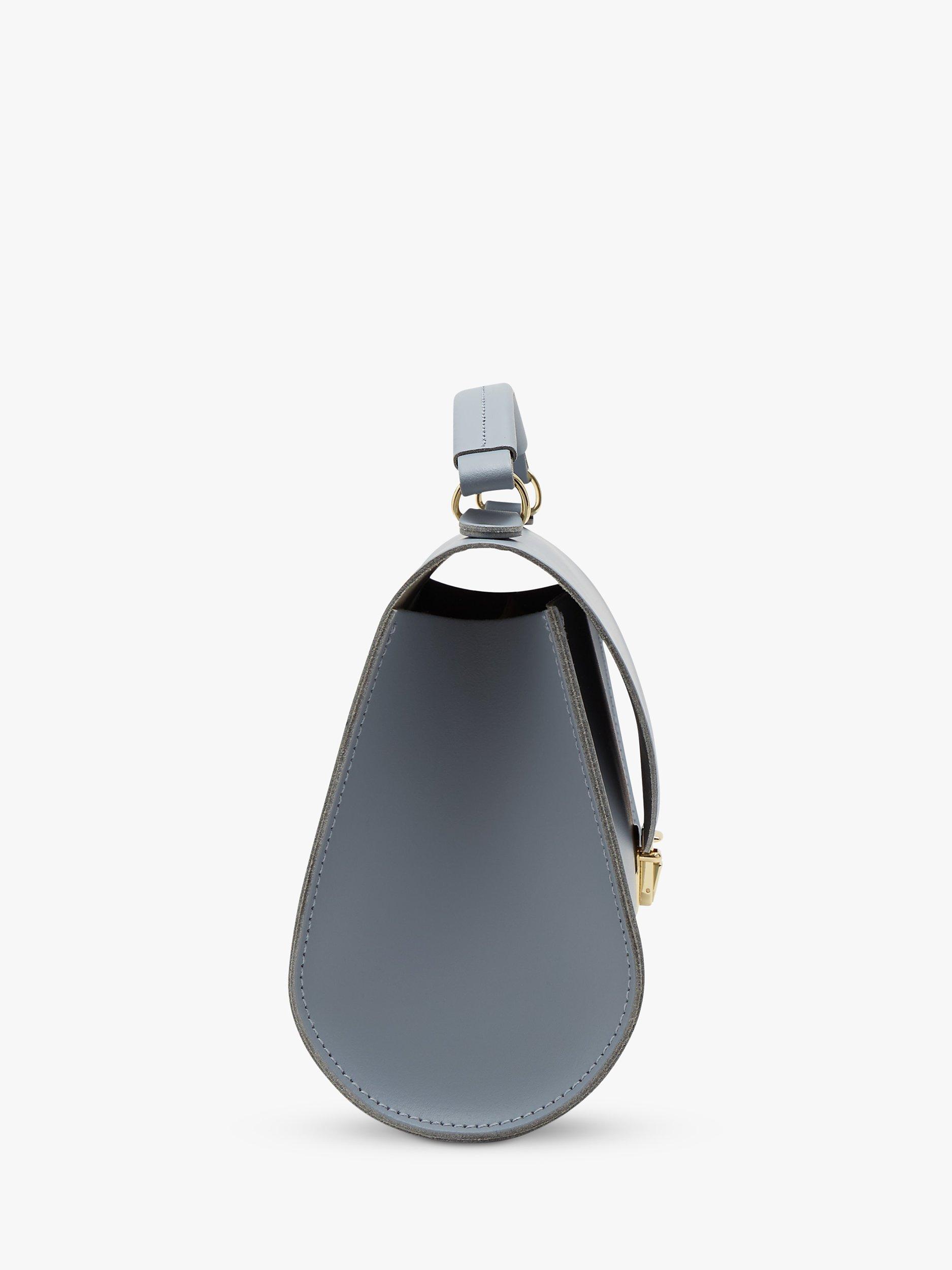 Product image 3 of 3, which shows Cambridge Satchel Poppy Leather Grab Bag, French Grey