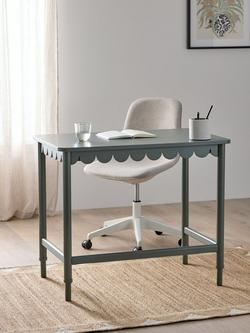 John Lewis Hem Desk, Sage Green - view 2, Sage Green