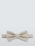 John Lewis Linen Bow Tie, Stone