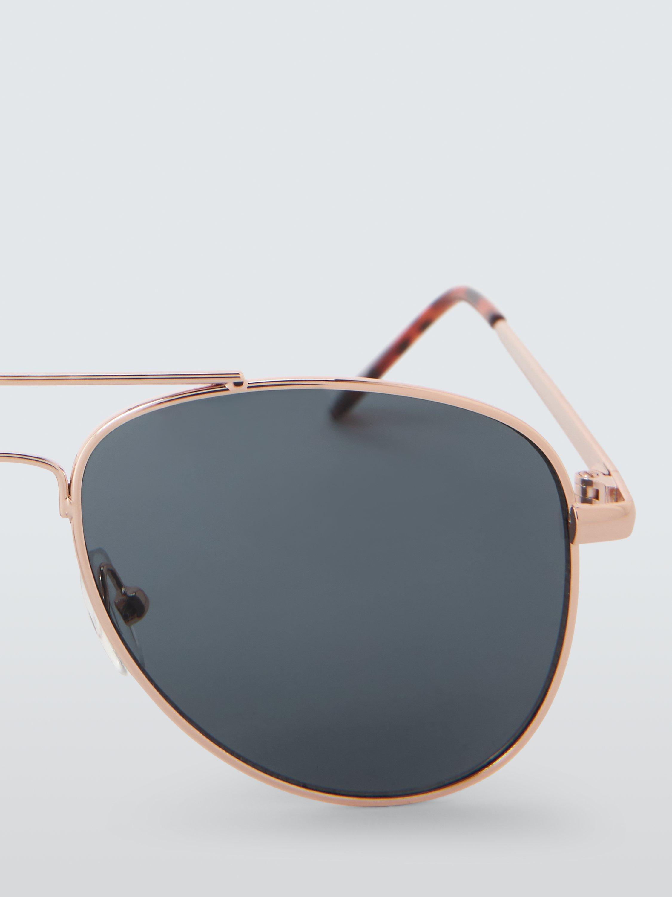 John Lewis Kids' Aviator Sunglasses, Gold