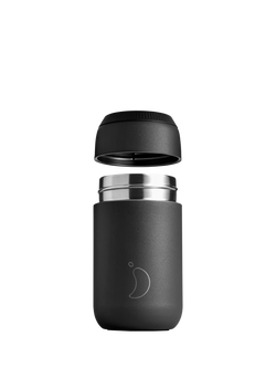 Chilly's Series 2 Double Wall Insulated Travel Coffee Cup, 340ml - view 2, Black