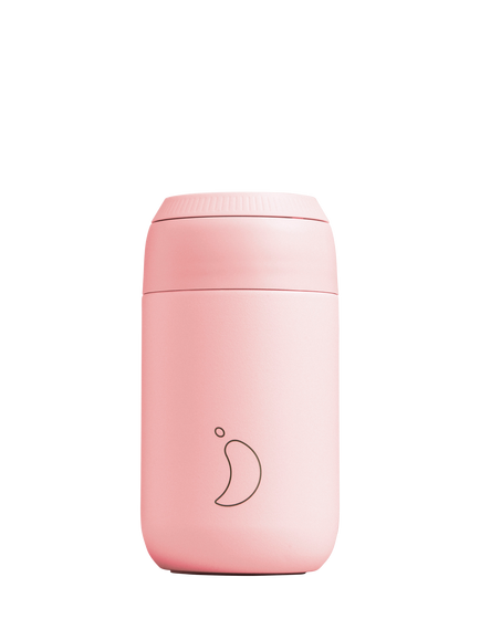 Chilly's Series 2 Double Wall Insulated Travel Coffee Cup, 340ml, Blush Pink