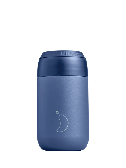 Chilly's Series 2 Double Wall Insulated Travel Coffee Cup, 340ml, Whale Blue