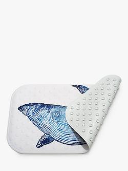 BlissHome Creatures Whale In-Bath Mat, Blue - view 2, Blue