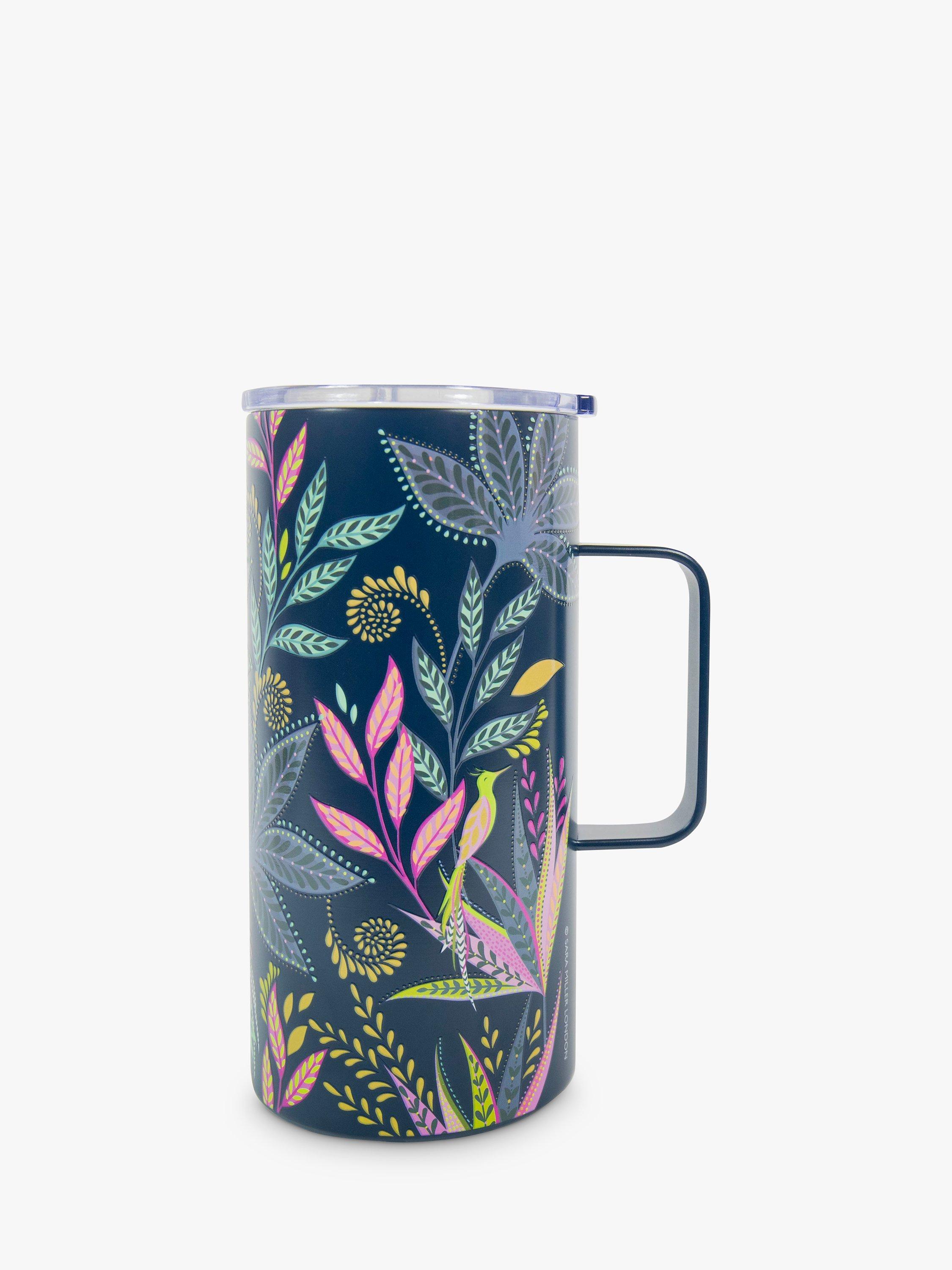 Sara Miller Savannah Stainless Steel Travel Mug, 600ml, Multi