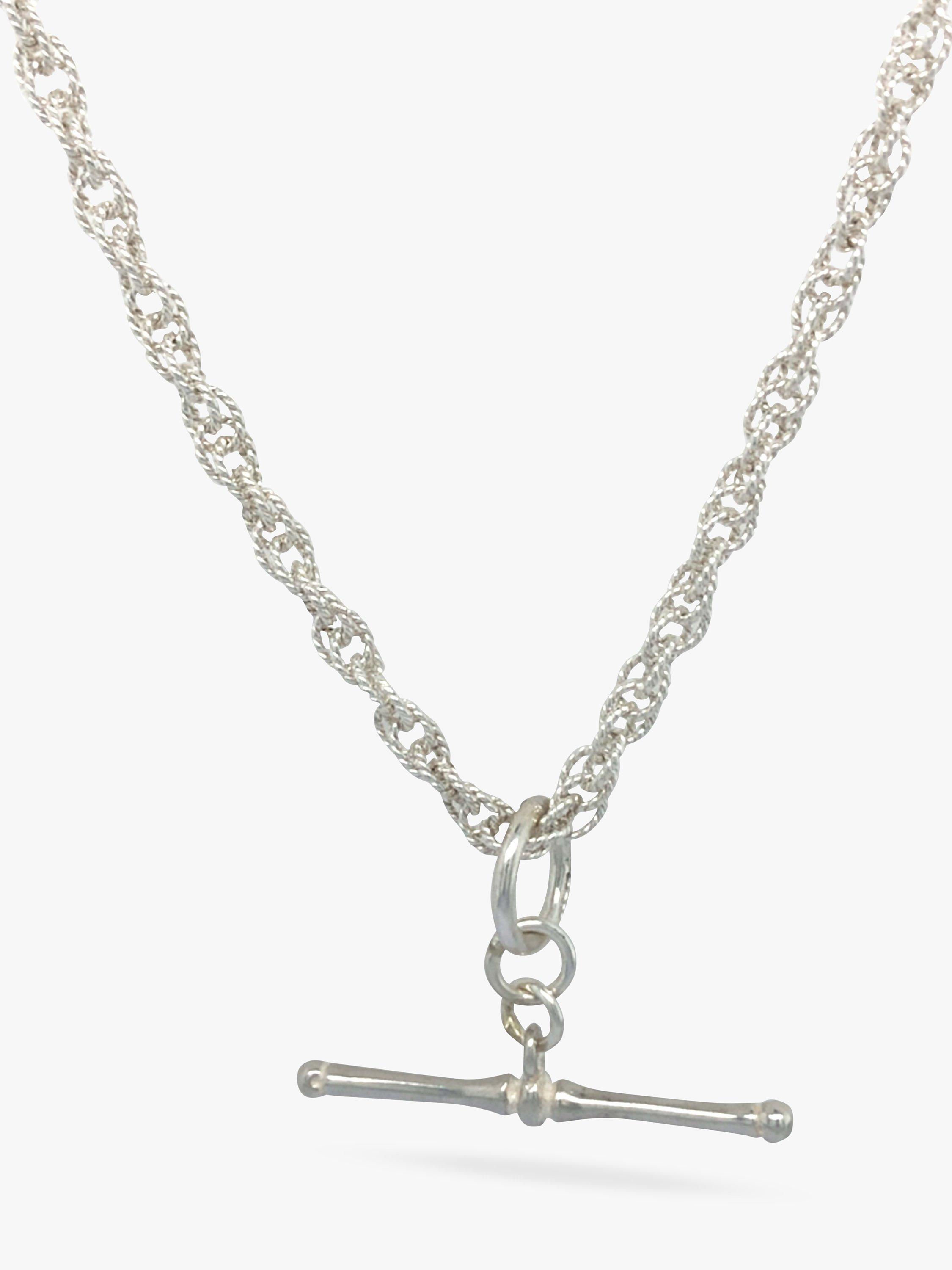 Vintage Fine Jewellery Pre-Loved Rope Link T-Bar Necklace