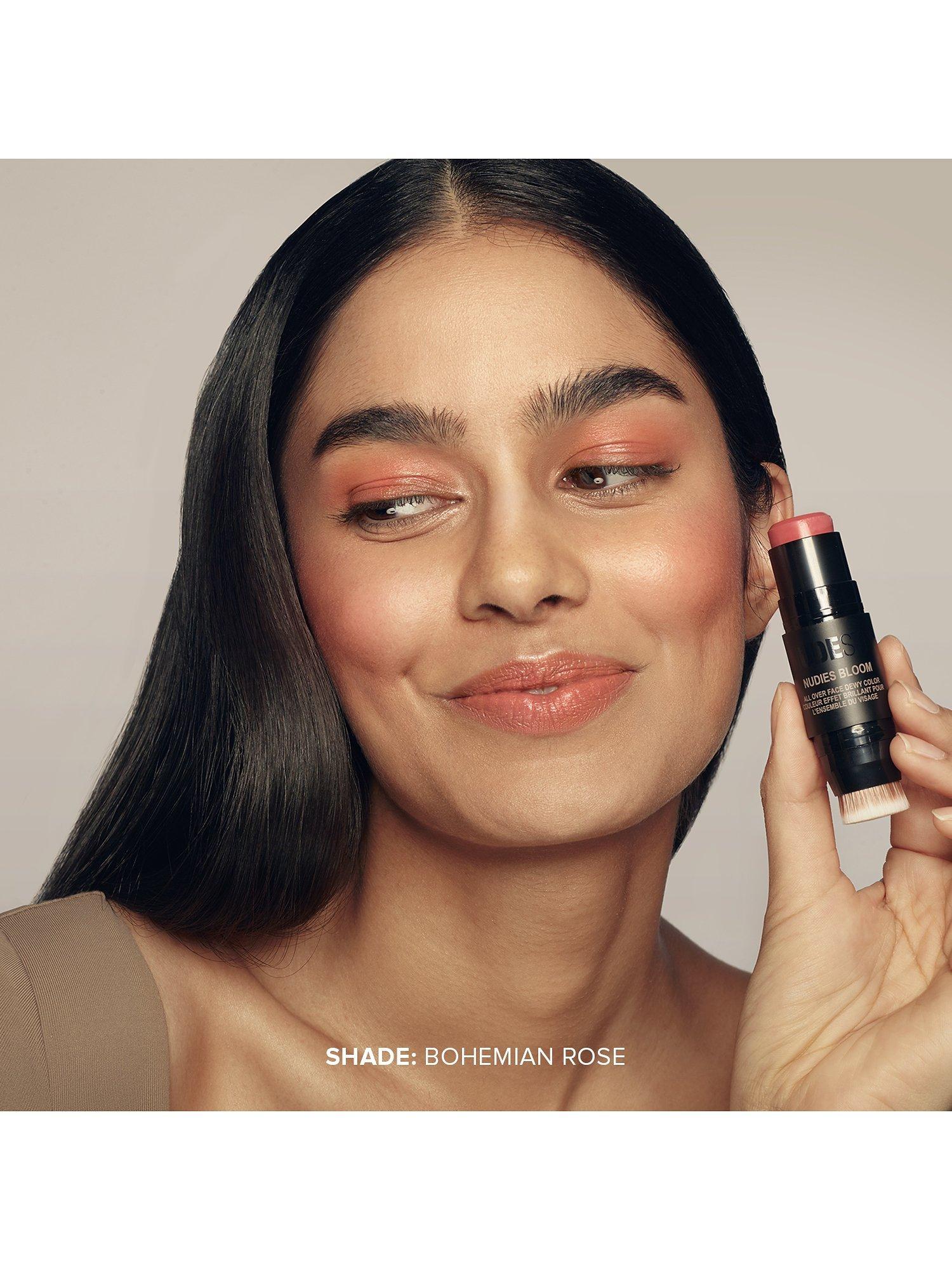 Product image 2 of 4, which shows Nudestix Nudies Bloom All-Over Face Dewy Colour, Bohemian Rose