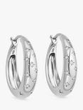 Astley Clarke Celestial North Star White Sapphire Chunky Hoop Earrings