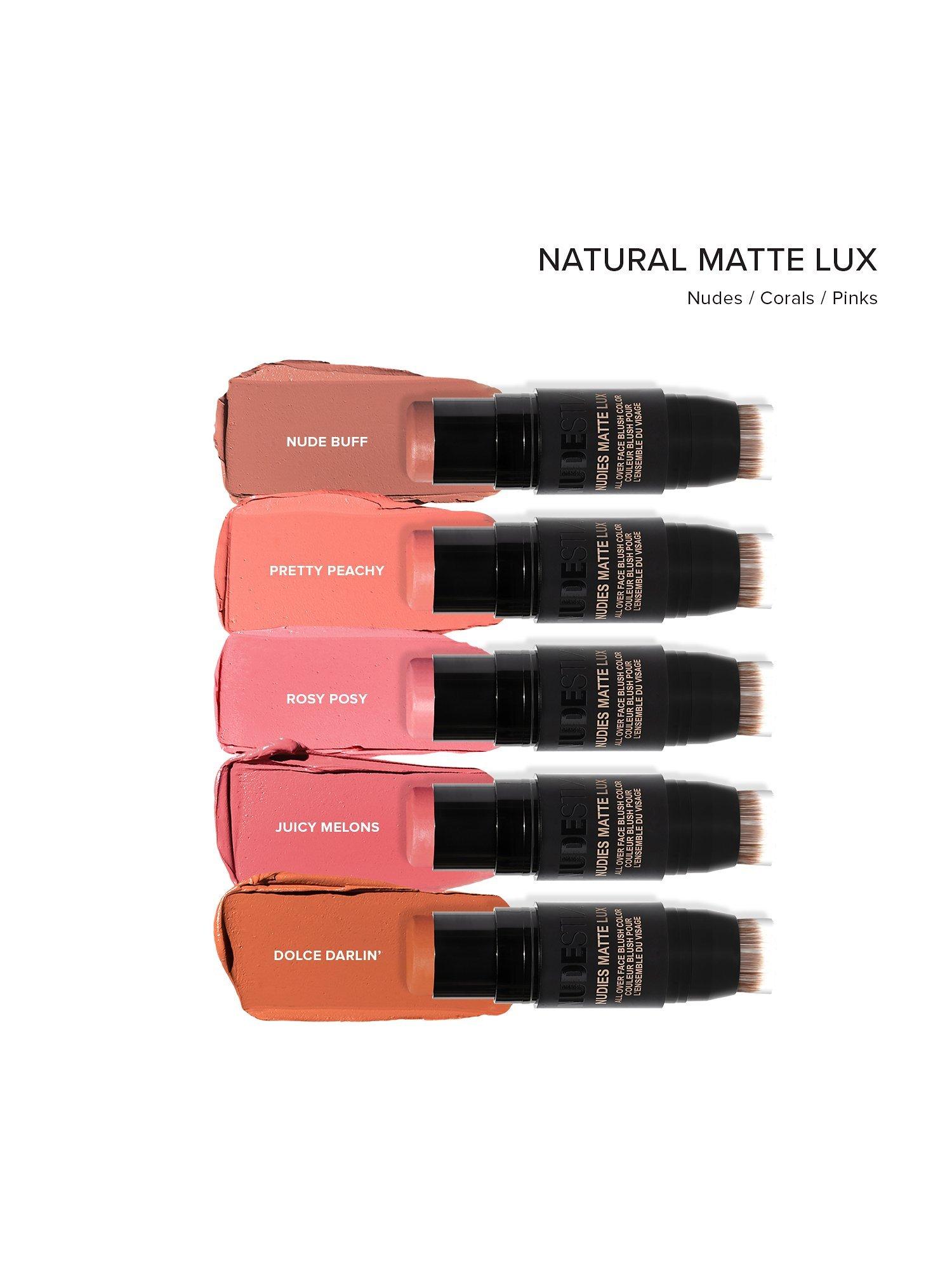 Product image 5 of 5, which shows Nudestix Nudies Matte Lux All-Over Blur Blush Natural Colour, Rosy Posy