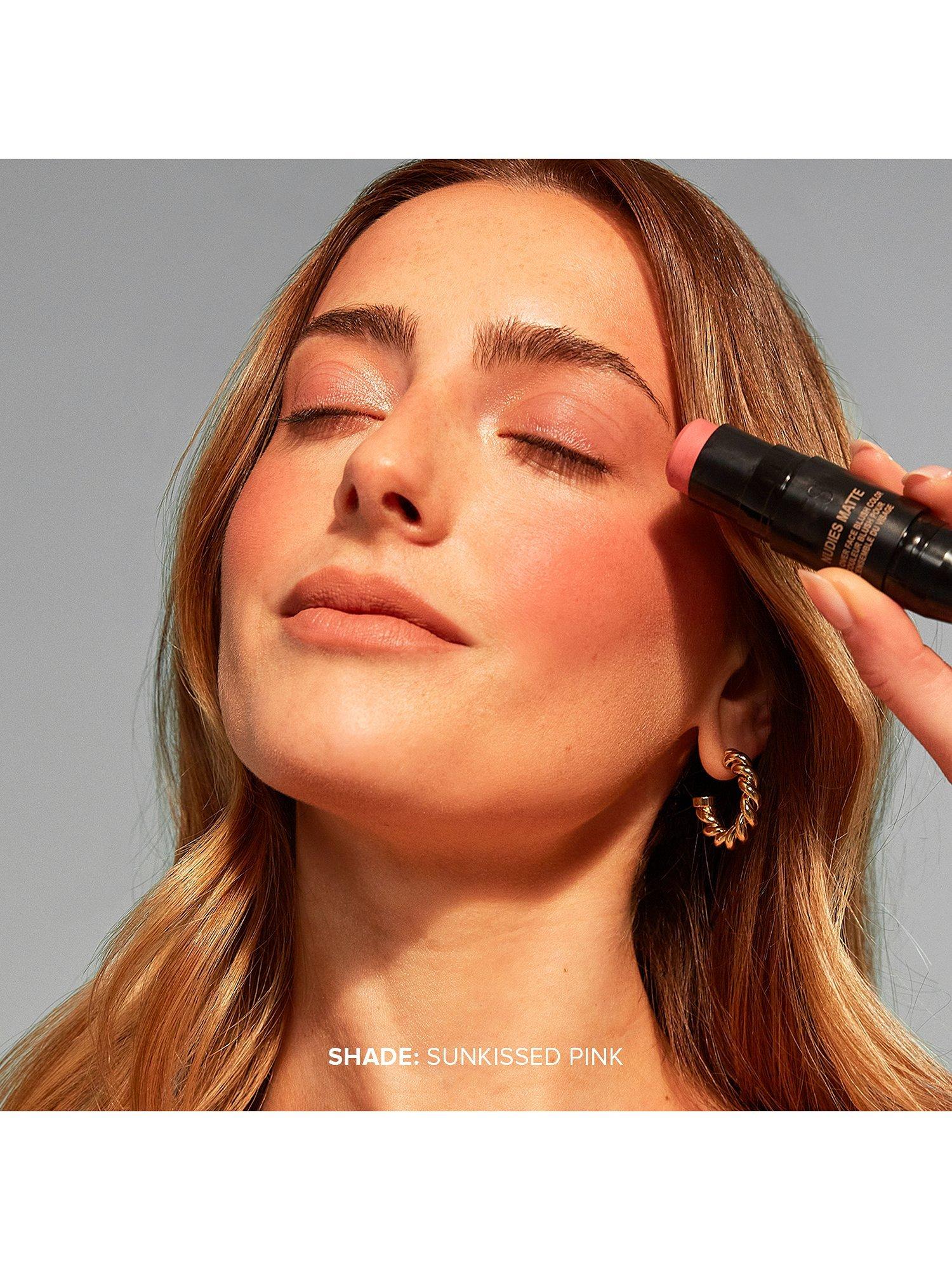 Product image 2 of 6, which shows Nudestix Nudies Matte All-Over Face Blush Stick, Sunkissed Pink