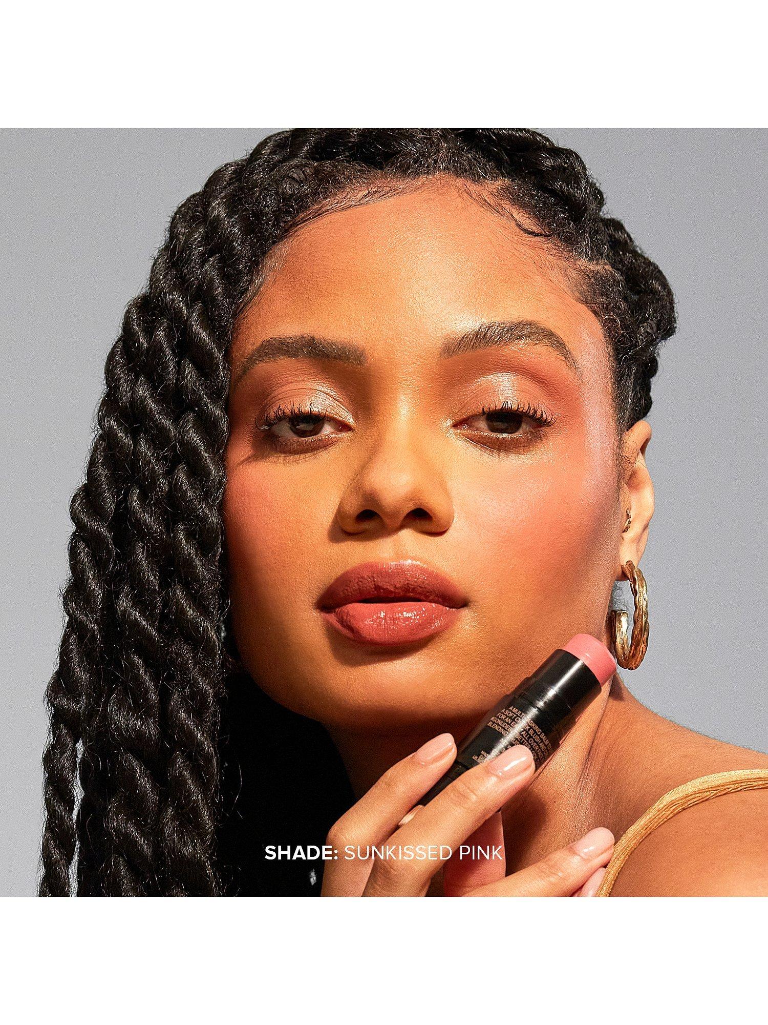Product image 4 of 6, which shows Nudestix Nudies Matte All-Over Face Blush Stick, Sunkissed Pink
