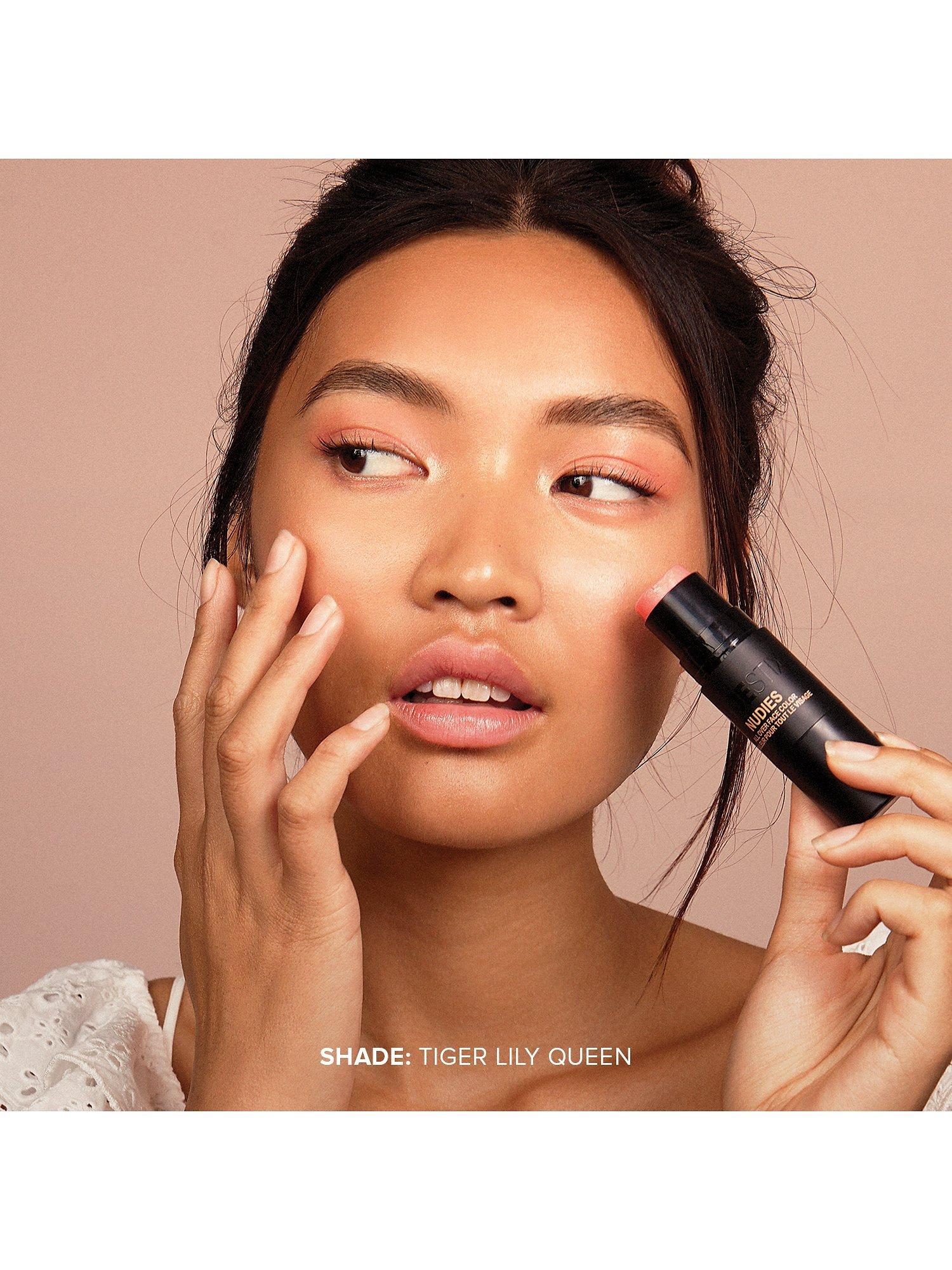 Product image 2 of 4, which shows Nudestix Nudies Bloom All-Over Face Dewy Colour, Tiger Lily Queen
