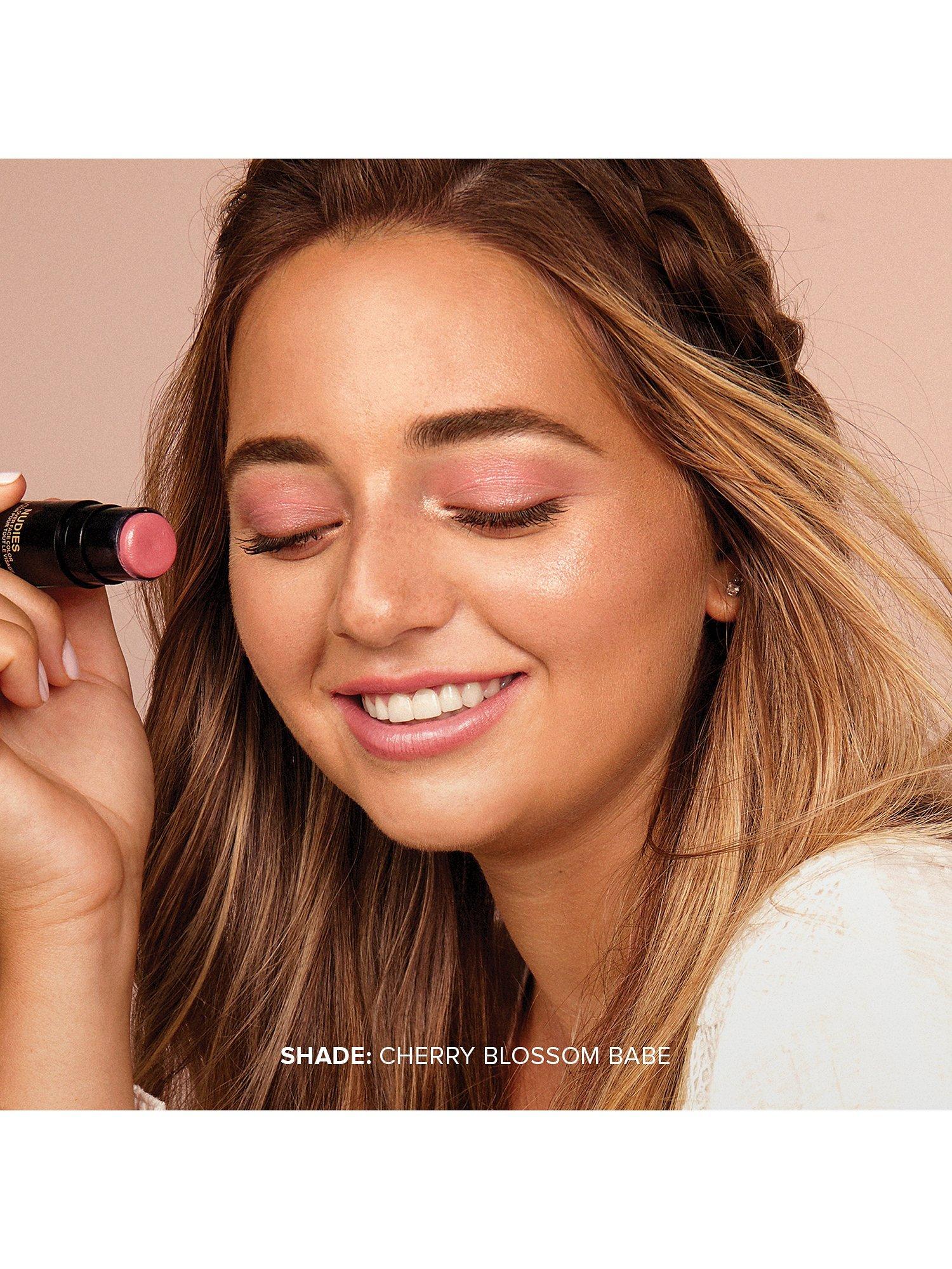 Product image 2 of 4, which shows Nudestix Nudies Bloom All-Over Face Dewy Colour, Cherry Blossom Babe