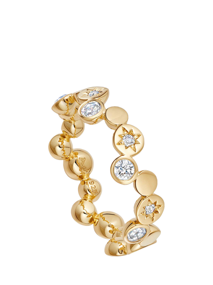 Astley Clarke Sapphire Bubble Band Ring, Gold, Gold