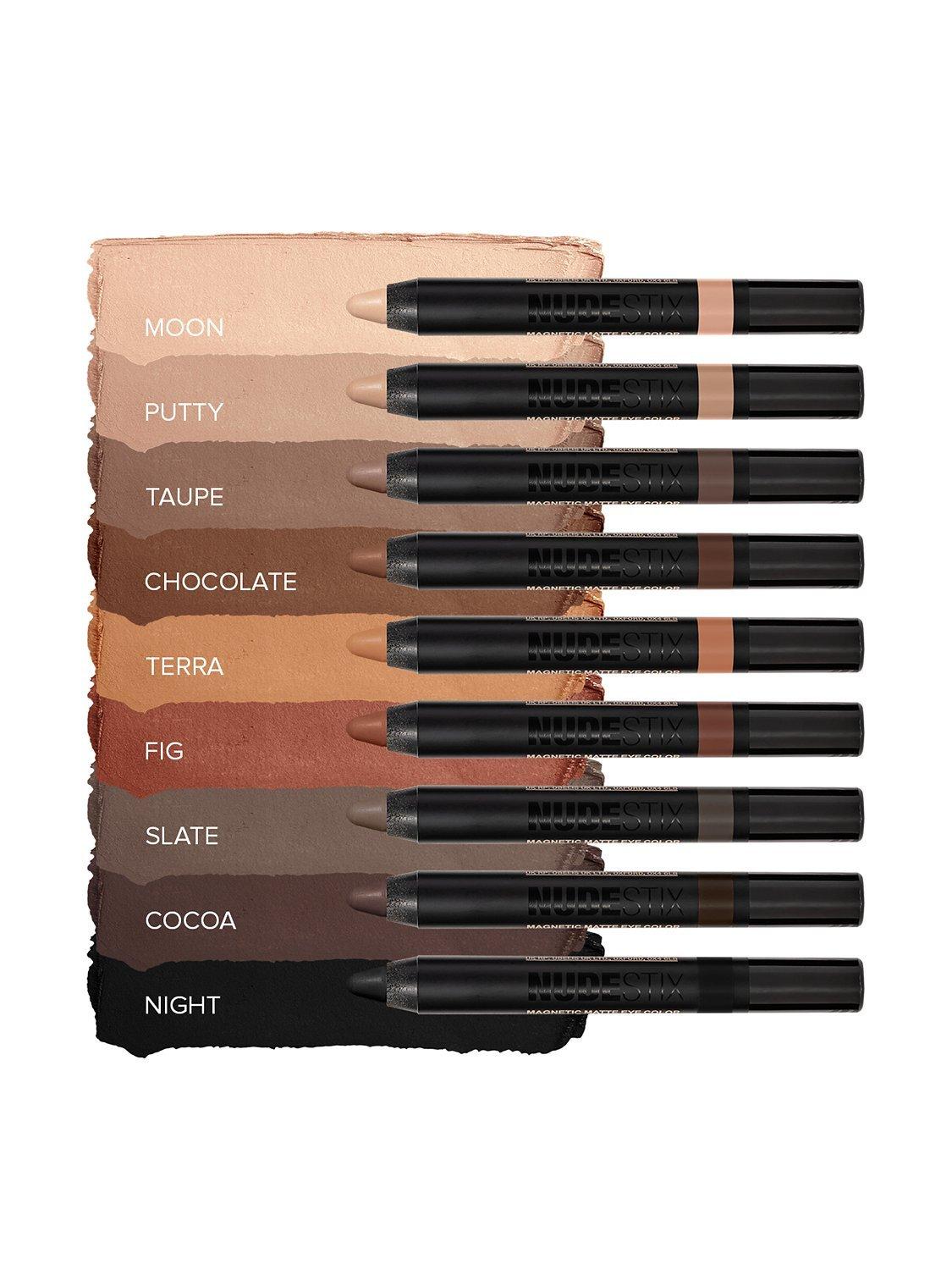 Product image 6 of 6, which shows Nudestix Magnetic Matte Eye Colour Pencil, Chocolate