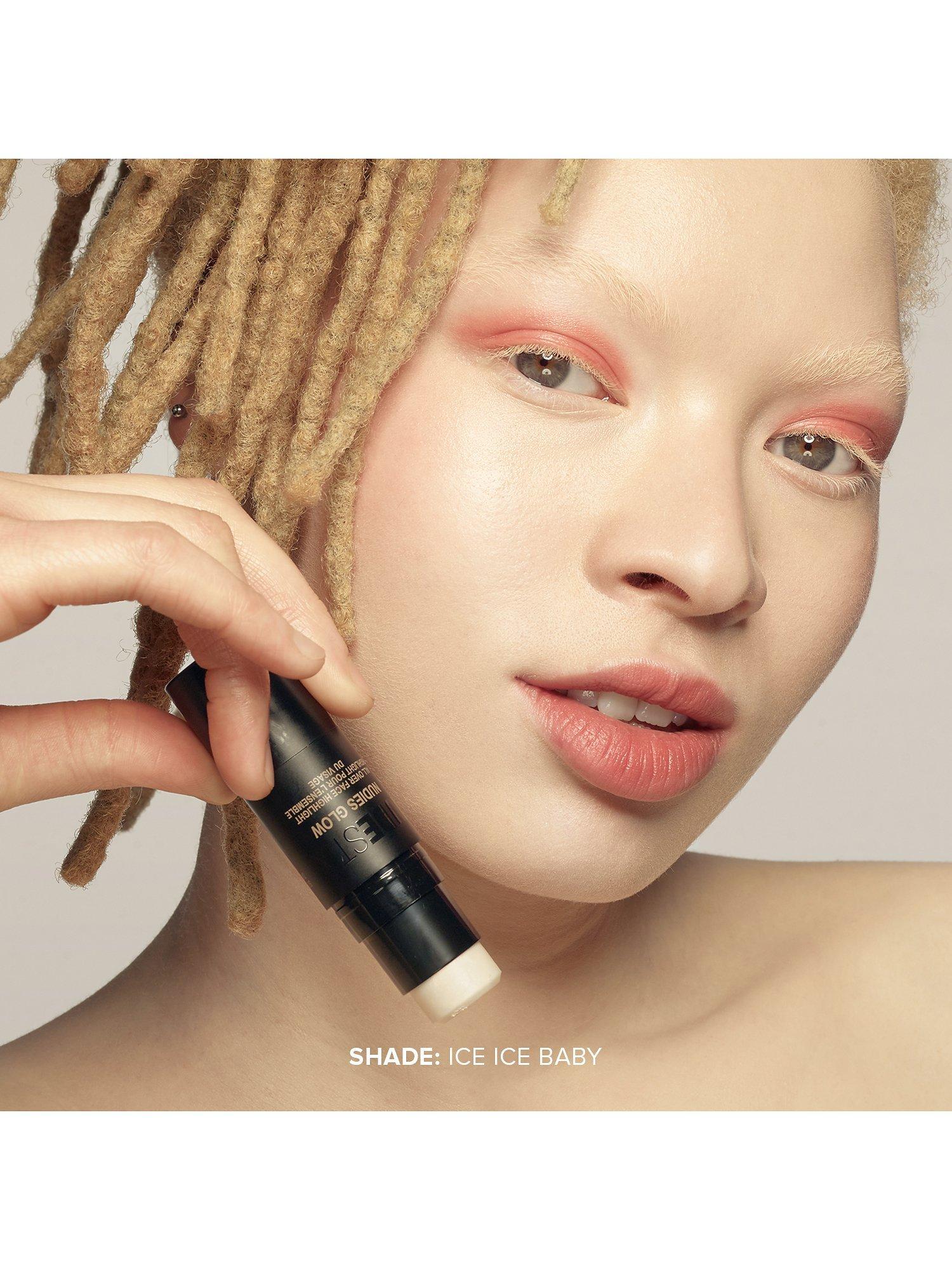 Product image 2 of 5, which shows Nudestix Nudies All-Over Face Colour Glow Highlighter, Ice Ice Baby