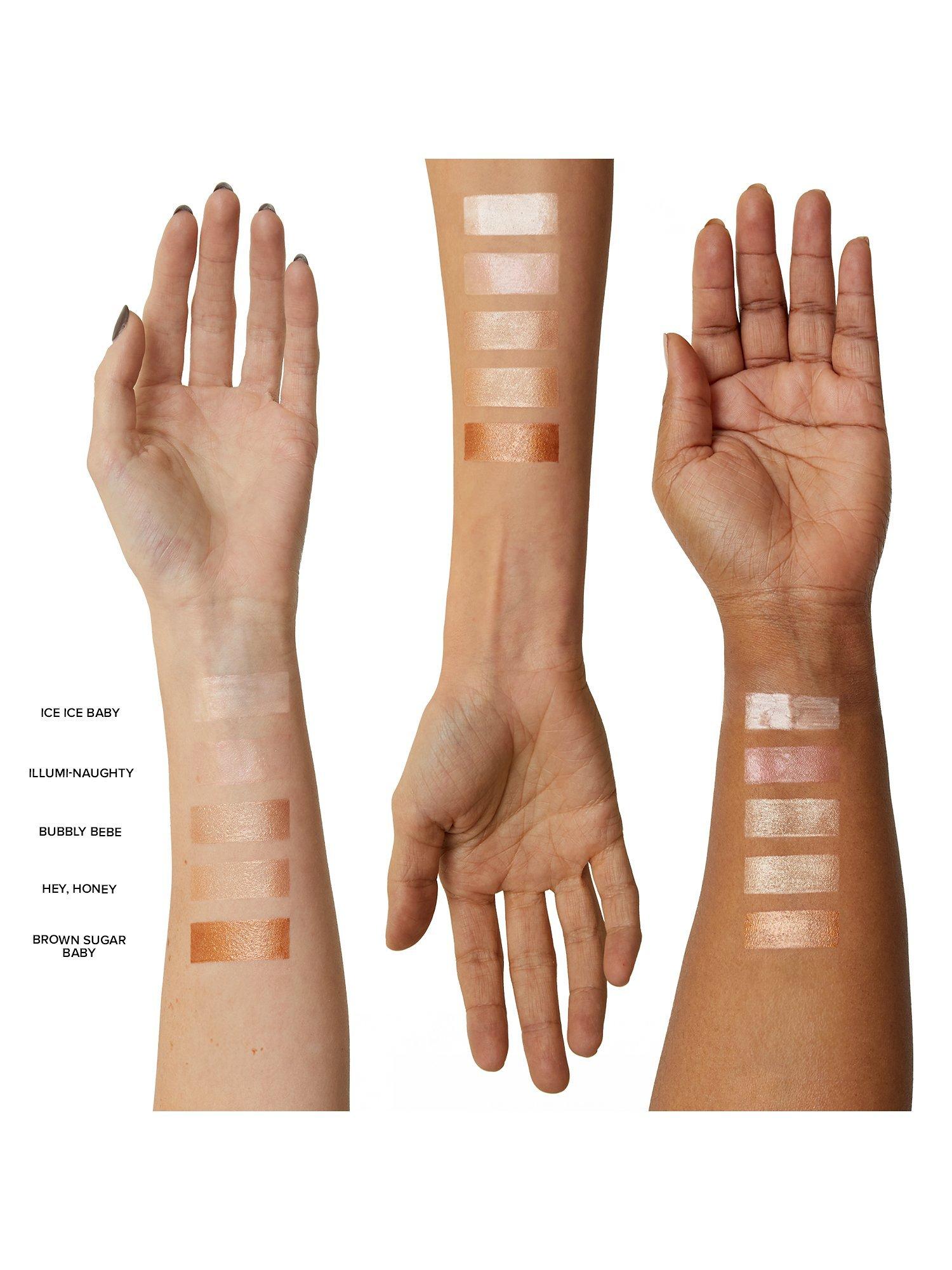 Product image 4 of 5, which shows Nudestix Nudies All-Over Face Colour Glow Highlighter, Brown Sugar, Baby