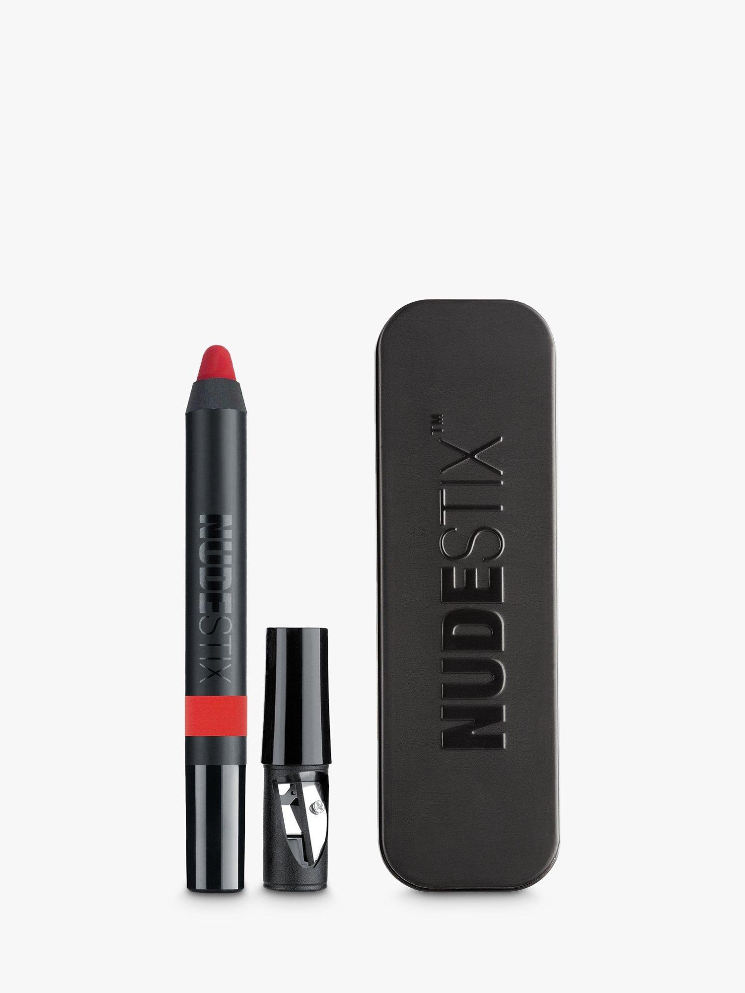 Product image 1 of 5, which shows Nudestix Intense Lip & Cheek Matte Lipstick Pencil, Stiletto