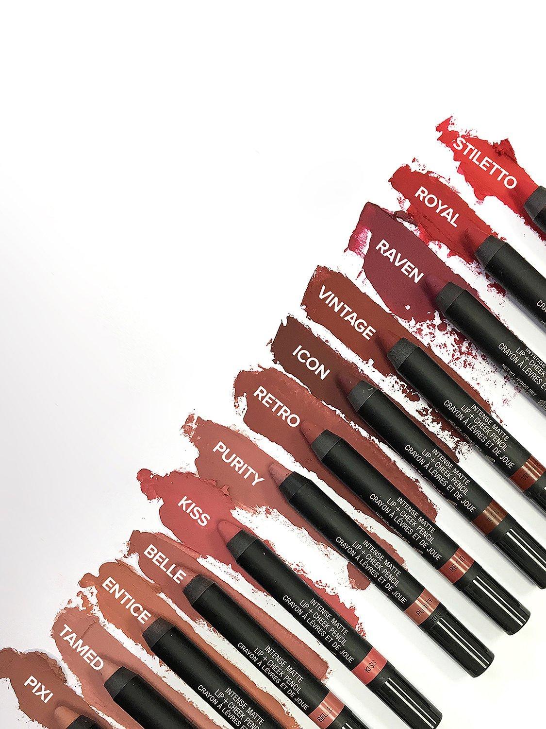 Product image 5 of 6, which shows Nudestix Intense Lip & Cheek Matte Lipstick Pencil, Kiss
