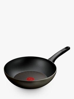 Tefal ProTech Aluminium Non-Stick Thermo-Signal Wok, 28cm, Black