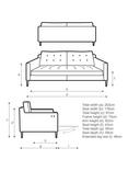 John Lewis Draper II Large 3 Seater Motion Sofa, Light Leg, Aquaclean Aston Natural