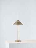 John Lewis Talbot Rechargeable  LED Table Lamp, Brass