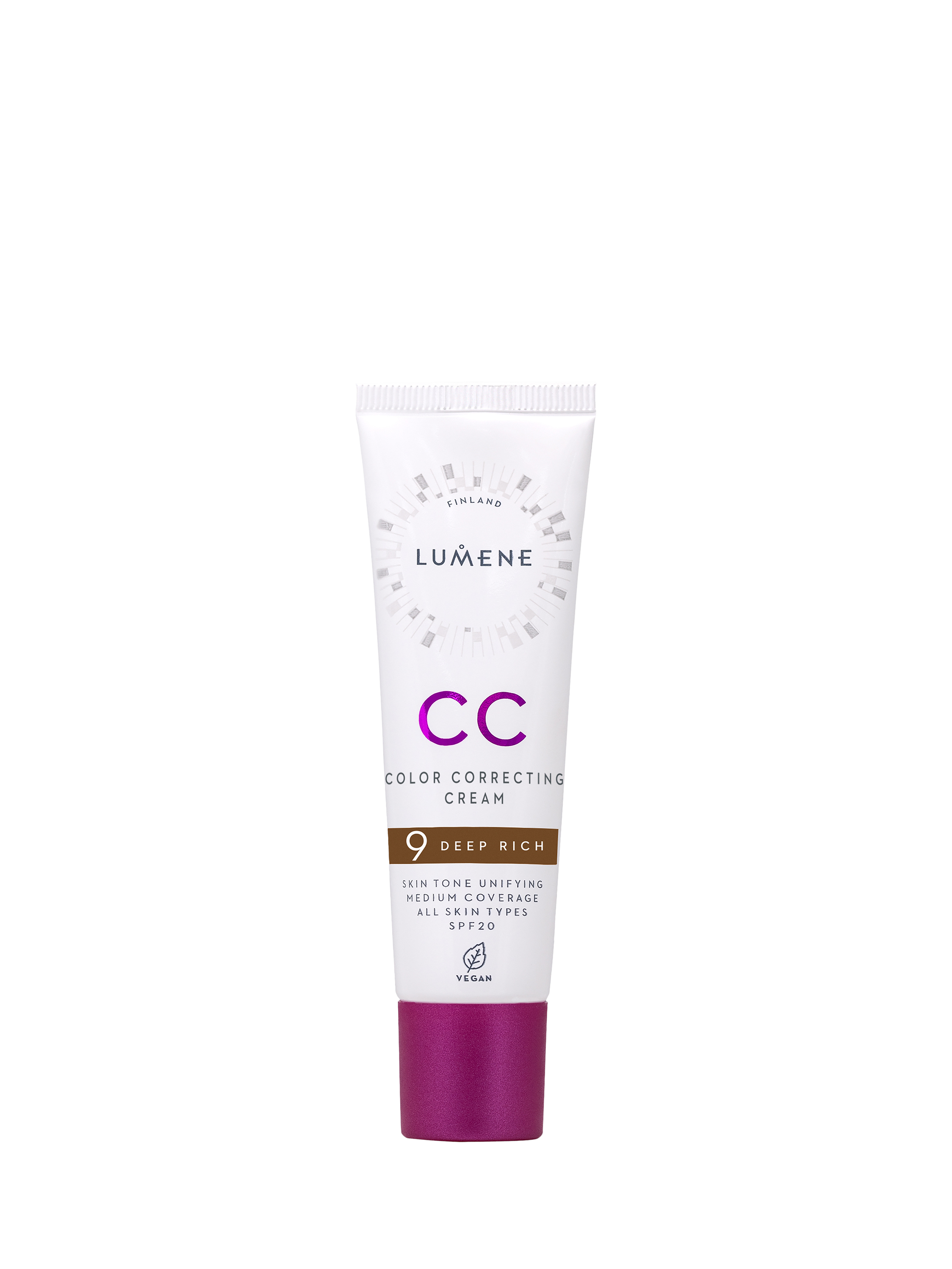 Product image 1 of 7, which shows Lumene CC Colour Correcting Cream SPF 20, Deep Rich