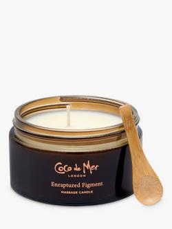 Coco de Mer Fig and Orange Blossom Massage Candle, Clear