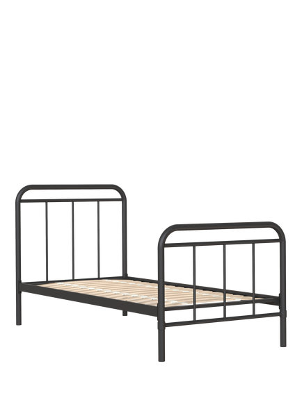 John Lewis Dorm Metal Bed Frame, Single, Black