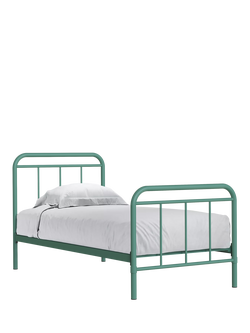 John Lewis Dorm Metal Bed Frame, Single, Agave Green
