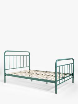 John Lewis Dorm Metal Bed Frame, Double, Agave Green