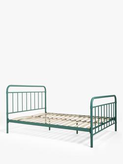 John Lewis Dorm Metal Bed Frame, King Size, Agave Green