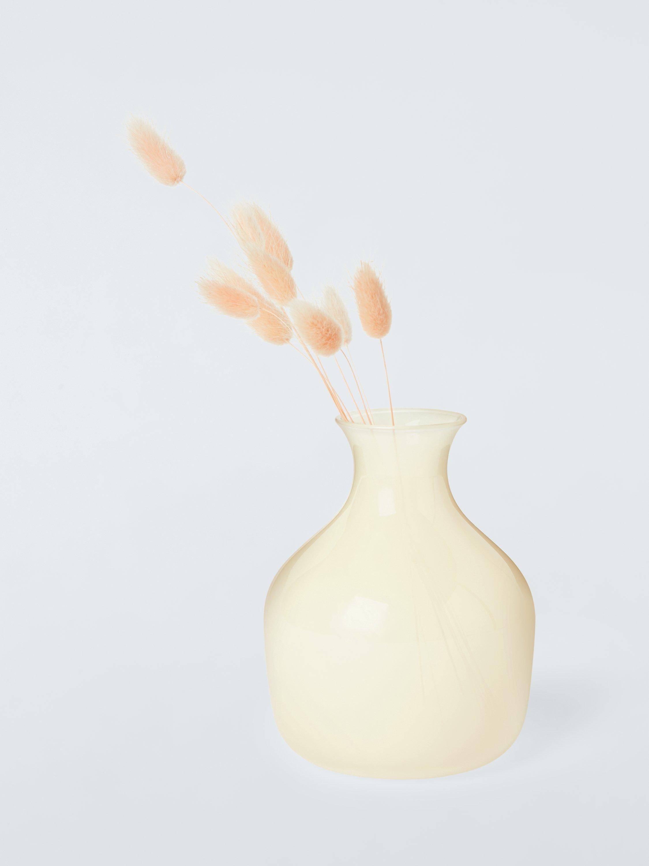 John Lewis Glass Posy Vase, Soft Yellow