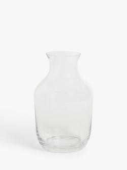John Lewis Glass Plump Posy Vase, H20.5cm, Clear, Clear