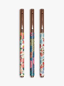 Liberty London Floral Everyday Pen Set, Set of 3, Multi, Multi