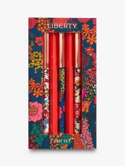 Liberty London Floral Everyday Pen Set, Set of 3, Multi - view 2, Multi