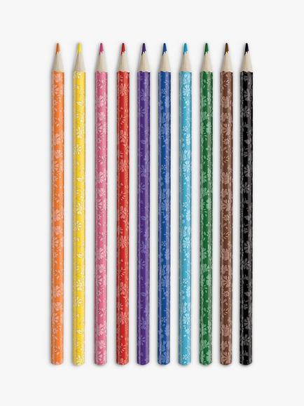 Liberty London Capel Colouring Pencils, Set of 10, Multi, Multi